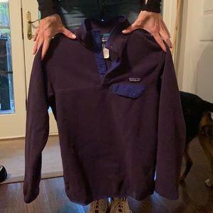 Purple quarter zip Patagonia fleece